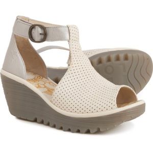 Fly London Yall Wedge Sandals - Leather